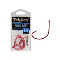 BKK TEKKEN High Quality Wide Gap Fishing Hooks 1/0, 7 Pcs per packet