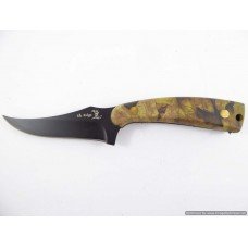 Elk Ridge Skinning, Hunting Knife Fixed blade + Sheath Camo Handle