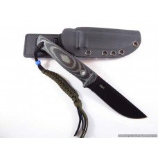 Kizlyar Supreme Nikki AUS8 Black Finish Steel Fixed Blade