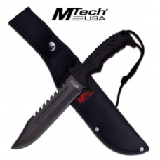 MTech USA Fixed Blade Knife Saw Back MT-20-57BK