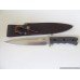 Pig Sticker 8" Blade G10 Handle with leather sheath (P8) 