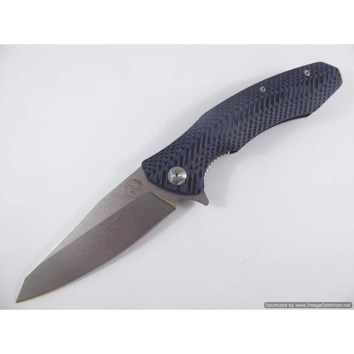Tassie Tiger Folding Flipper, Pocket Knife Pocket knife,D2 steel with G10 Handle, reverse Tanto Blade