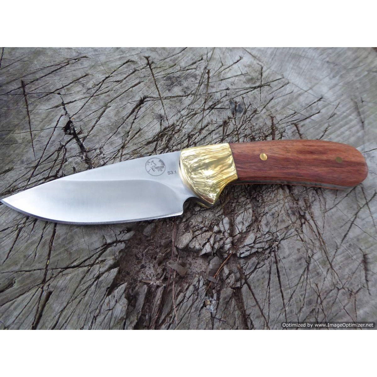 Tassie Tiger Knives – 3.1Skinning knife with Leather Sheath