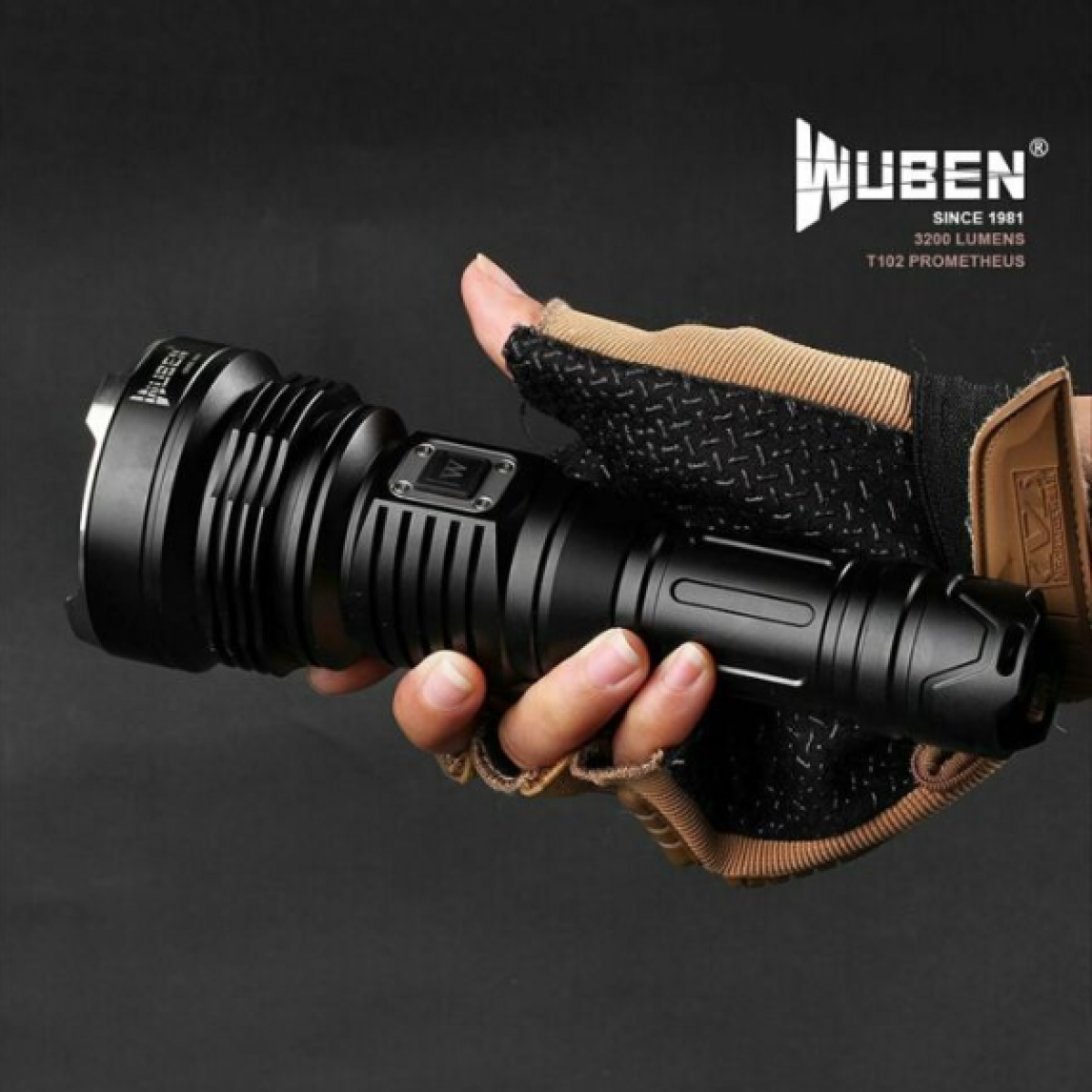 Wuben T102pro Cree XHP70 LED 3500 Lumens Rechargeable Flashlight Torch + Battery