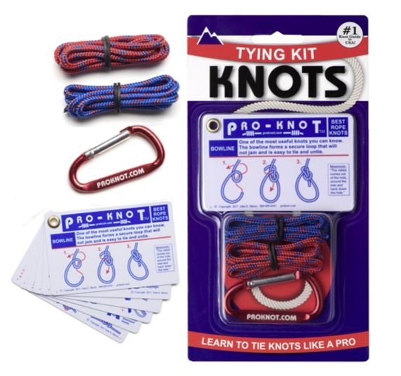 Knot Tying Kit with Practice Cord & Carabiner